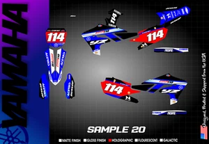 yamaha yz250f yz450f Kit gráfico completo con matrículas - Imagen 1 de 20