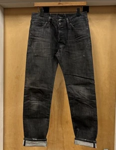 Iron Heart Triple Works Selvedge Jeans Size 30x30 Black Made in Japan Sashiko - Picture 1 of 21