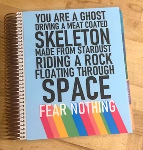 "Fear Nothing" Rainbow Quote Cover Set for use with an Erin Condren Life Planner - Picture 1 of 4