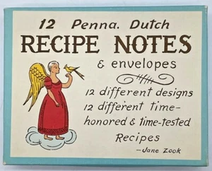 Penna. Tarjetas de notas de recetas holandesas, en caja original pintura en el frente receta en la parte posterior - Imagen 1 de 9