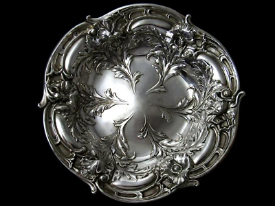 ❤️ LE SIX FLEURS c. 1901 REED & BARTON STERLING RND VEGETABLE BOWL 9 1/8” - Image 1 of 4