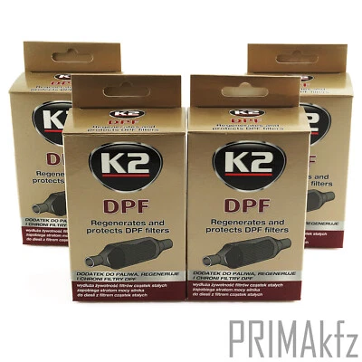 4x K2 DPF Additiv Ruß-/Partikelfilterregeneration Reiniger 50 ml - Bild 1 von 2