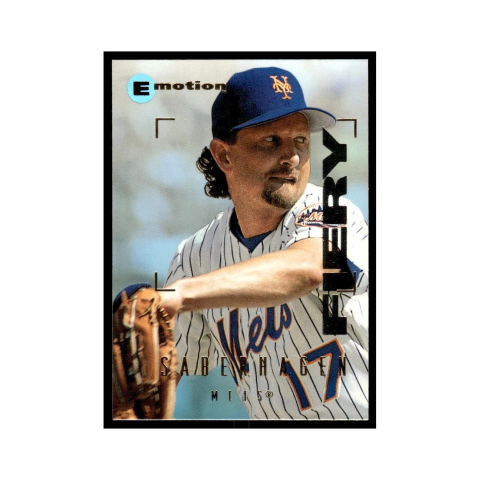 Bret Saberhagen 1995 SkyBox E-Motion #162 New York Mets Baseball Card NM - Image 1 of 3