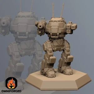 Urbanmech Mini UM-IIC Posed Mech MWO 6mm Miniatur kompatibel mit Battletech - Bild 1 von 1