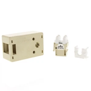 Leviton 5ESM1-1IP Ivory 1-Port Surface Mount Box - Picture 1 of 6