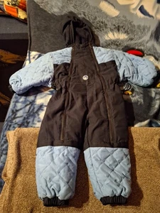 Kinder Schnee Overall mit Handschuhe 86/92 - Bild 1 von 3