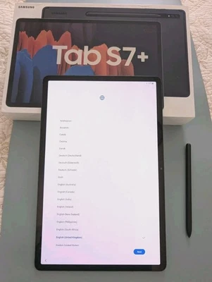 Samsung Galaxy Tab S7+ 128GB, Wi-Fi, 12.4 in - Mystic Black - Image 1 of 4