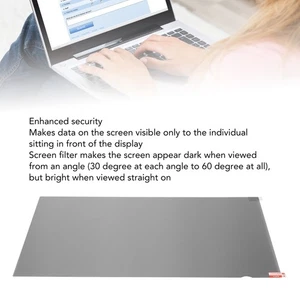 19.5in Laptop Screen Filter Professional 16:9 Aspect Ratio Detachable Preven NEW - Afbeelding 1 van 12