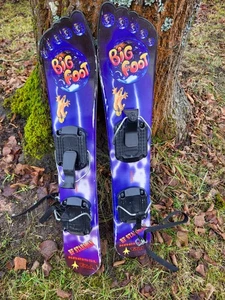 Kneissl Short Skis Bigfoot BF STARMAN Snowboard Size 63cm Mega Selten Design  - Foto 1 di 7