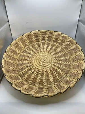 Cesta tejida a mano Papago Tohono O’odham Yucca Devils tejido de garra bonita de colección Foto 1 de 3