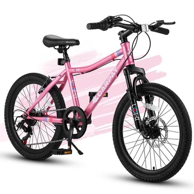 20 In Kids' Bicycles Mountain Bike 7 Speed Front Suspension High Steel Frame - Image 1 of 4