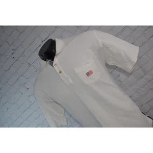 48138 Orvis Golf Poloshirt Herren Größe Medium USA Land weiß Baumwolle - Bild 1 von 9