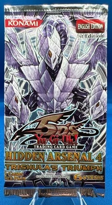 Yu-Gi-Oh 1st Ed. Hidden Arsenal 4 Trishula's Triumph Booster Pack VINTAGE SEALED - Image 1 of 2