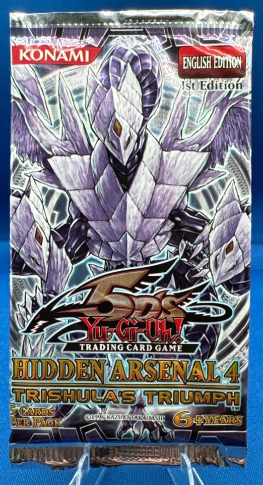 Yu-Gi-Oh 1st Ed. Hidden Arsenal 4 Trishula's Triumph Booster Pack VINTAGE SEALED - Image 1 of 2