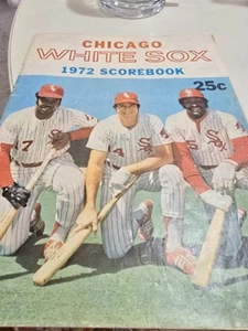 Chicago White Sox MLB Baseball 1972 Scorebook - Picture 1 of 1