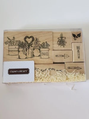 Close To My Heart S455 Hierbas To Thee Estampillas de Goma Montadas en Madera NUEVO Juego de 7 Foto 1 de 4
