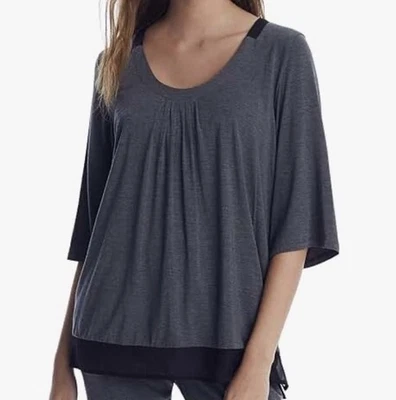 Ropa de dormir Donna Karan para mujer talla XL clásica camiseta para dormir modal tejida gris Foto 1 de 4