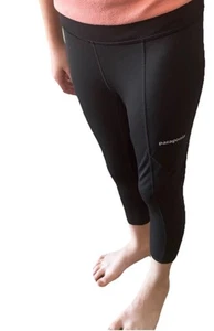 Girls Size 8  Black Patagonia  Capri Leggings Waist 22 Inches - Picture 1 of 16