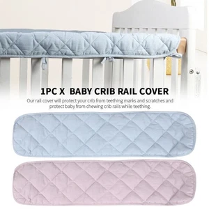 Baby Cot Rail Cover Crib Teething Pad Guard Padded Soft Bumper Protector NEW - Picture 1 of 13