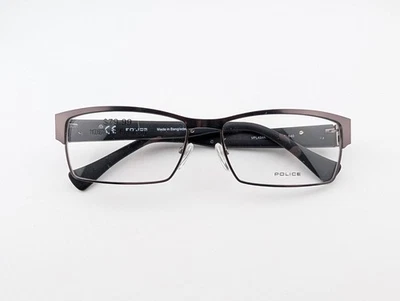 Gafas de policía, solo marcos, Bangladesh, VPL434K 0627, 56-15-140, Gunmetal Foto 1 de 4