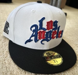NWT New Era NBA Los Angeles Clippers 2020-21 City Edition Cap Hat Sz 7 5/8 - Picture 1 of 2