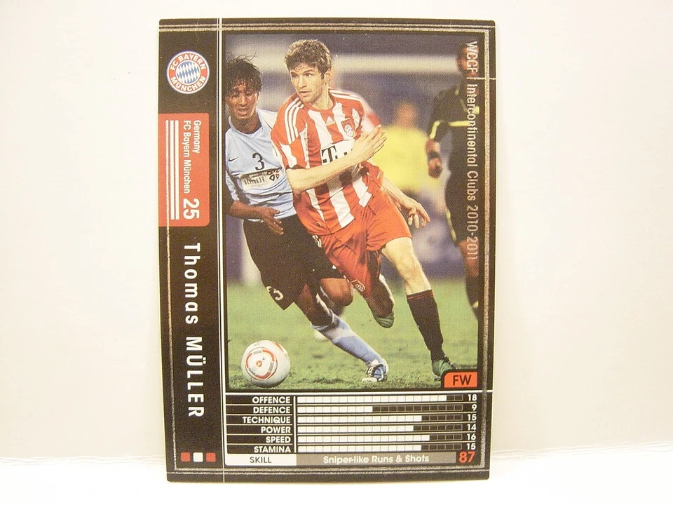 Panini WCCF 2010-11 Thomas Muller 1989 Germany　No.25 FC Bayern Munich 10-11 #159 - Image 1 of 4