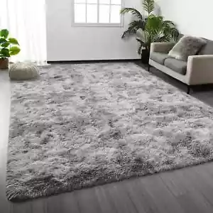 Fluffy Rugs Large Shaggy Rug Bedroom Living Room Anti Slip Soft Carpet Floor Mat - Picture 1 of 112