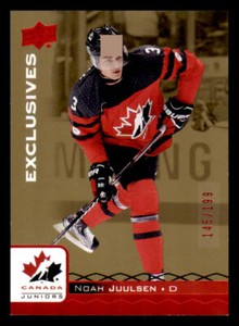 2017-18 Upper Deck Team Canada Juniors Red Exclusives #3 Noah Juulsen /199