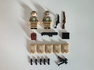 WW2 Custom minifigures set British Infantry Mortar team - Picture 1 of 7