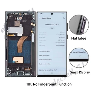 Small Incell LCD Display TouchScreen Digitizer for Samsung Galaxy S22 Ultra S908 - Picture 1 of 13