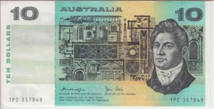 Australia P45c-7849 10 Dollars Sig McKnight-Stone,EXTREMELY FINE WE COMBINE 2001 - Picture 1 of 2
