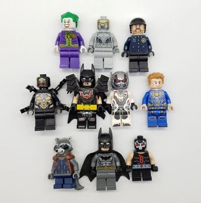 Lot of 10 LEGO Super Heroes Minifigures DC Marvel Villains Assorted Figures #25 - Image 1 of 2