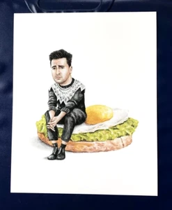 Dan Levy as David Rose from Schitt's Creek Celebs on Sandwiches Art Print 8x10 - Picture 1 of 2