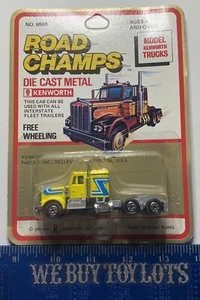 Vintage Road Champs - Kenworth “Heavy Iron” Semi Truck Lemon Yellow UNPUNCHED - Picture 1 of 8