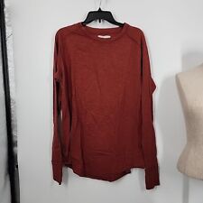 NEW Free People Size XS We the Free Thumb hole Arden Tee Rust Long Sleeve