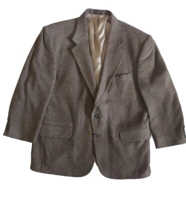 Cricketeer Vintage Wool/Camel/Nylon  Blazer Jacket 44 S Tan  2 Button - Image 1 of 4