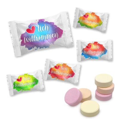 Traubenzucker "Willkommen Farbklecks" Vitamin C, 800g (21,24 EUR/kg) - Bild 1 von 4