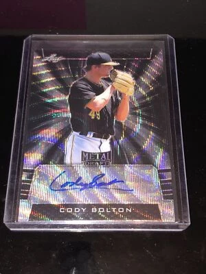 Cody Bolton Auto🔥2019 Leaf Metal Draft Wave Parallel 4/7🔥 - Image 1 of 3