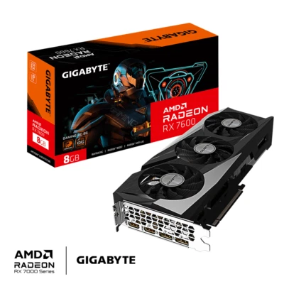 GIGABYTE Video Card AMD Radeon RX 7600 GV-R76GAMING OC-8GD GDDR6 HDMI DP 128bit - Image 1 of 4