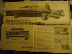 Pontiac 1958 Large newsprint ad - Picture 1 of 3