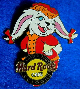 COLOGNE GERMANY DANCING EASTER WHITE RABBIT BUNNY SERIES 2005 Hard Rock Cafe PIN - Picture 1 of 1