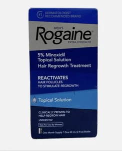 Rogaine Hair Regrowth Treatment Topical Solution One Month Supply 2oz-Exp03/2025 - Picture 1 of 3