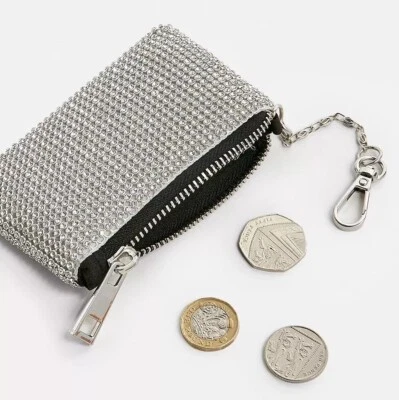 Urban Outfitters Diamante Rhinestone Clip-On Pouch 3"x5" NWOT $30 - Изображение 1 из 4