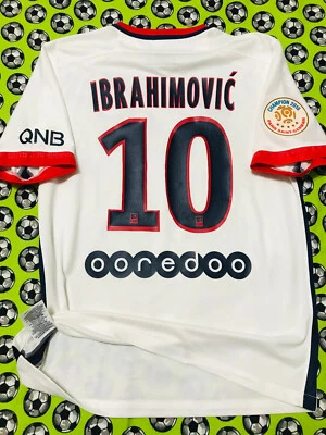 Nike PSG Paris Saint-Germain Away Soccer Jersey 2015 2016 Zlatan Ibrahimovic L - Image 1 of 4