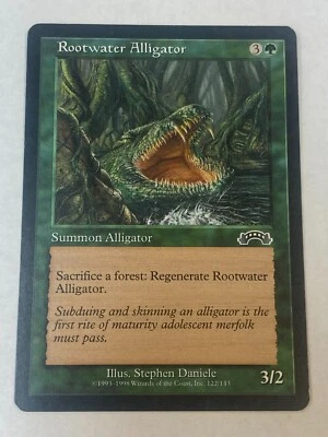 Rootwater Alligator -  Magic the Gathering MTG Exodus Single Card - Image 1 of 2