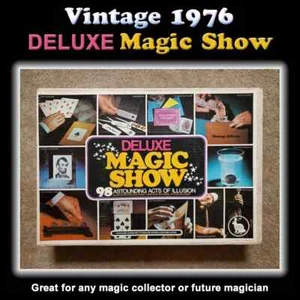 RARO Juego Vintage 1976 Reiss Deluxe Magic Show Vintage en Caja Completo - Imagen 1 de 19