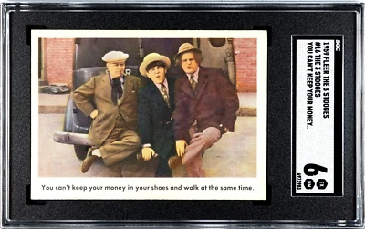 1959 Fleer The 3 Three Stooges #16 You Can't Keep Your Money SGC 6 (text back) - Image 1 of 4
