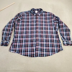 Brooks Brothers Shirt Mens 2XL XXL Blue Corduroy Button Up Regent Fit Plaid - Picture 1 of 7