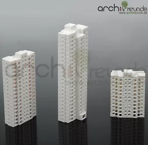 3 x Modello Grattacielo Edificio 1:800 : Tipo A + Tipo B + Tipo C - Imagen 1 de 4