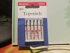 Viking TOPSTITCH sewing machine needles 5 pack 90/14 new - Picture 1 of 3